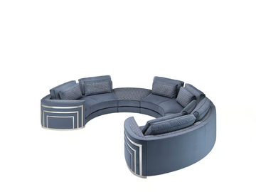OCEAN - Sectional curved fabric sofa by Siwa Soft Style - view 3